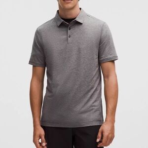 Lululemon Athletica Men’s Evolution Short Sleeve Charcoal Polo Shirt Size L